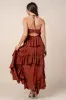 CDWS30425E / RUFFLE DETAIL MAXI DRESS sold by privy