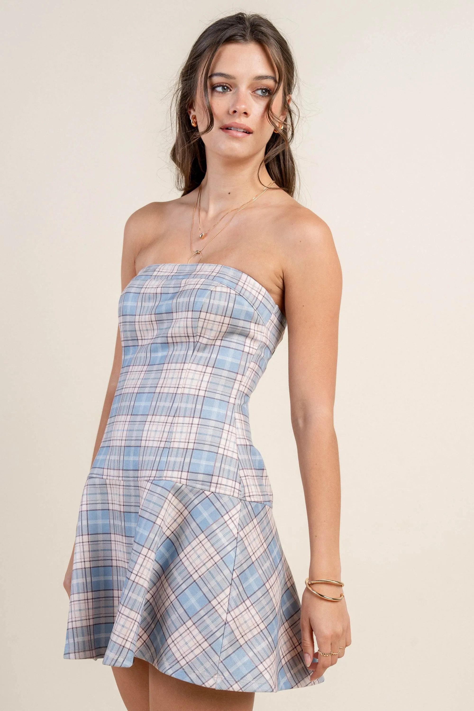 BDKF12963E / STRETCH SUEDE PRINT TUBE TOP MINI DRESS sold by privy product image thumbnail 2