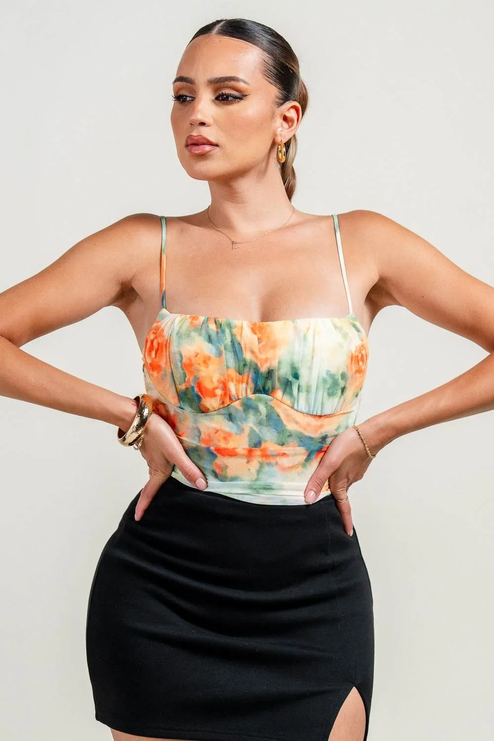 PT45498NST / SPGT STRAP BUSTIER RUCHING BODYSUIT sold by privy product image thumbnail 4