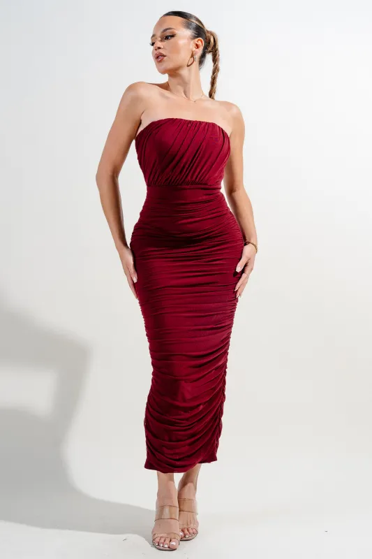 PD78267NTP / MESH OFF SHOULDER MAXI DRESS sold by privy