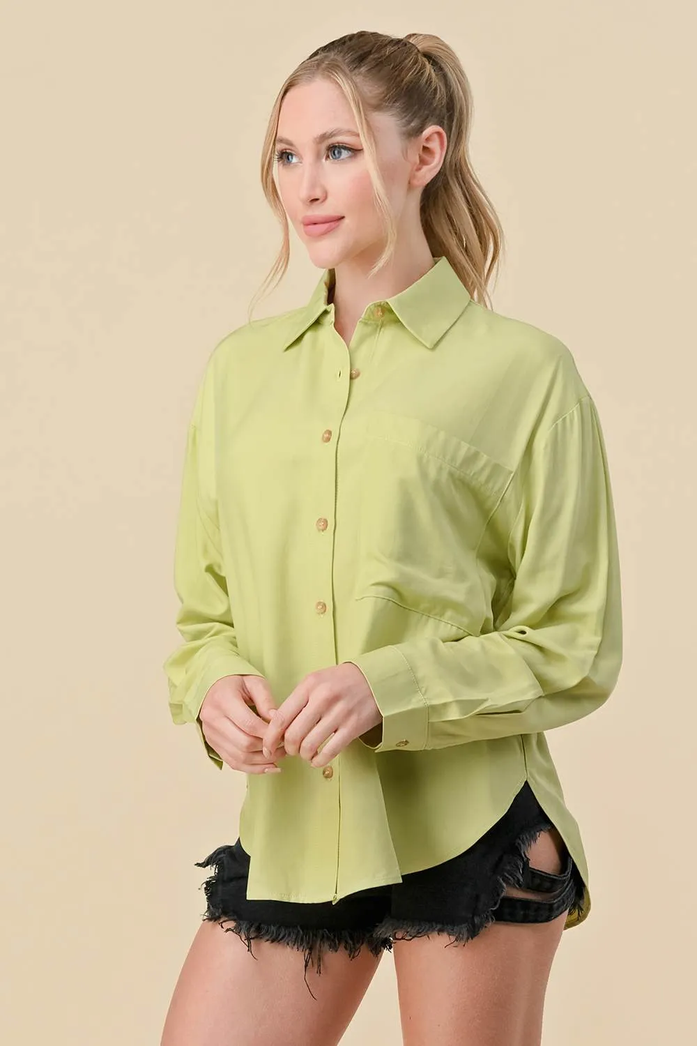 BT1949B / BASIC COLLARED BUTTON DOWN LONG SLEEVES SHIRTS sold by privy product image thumbnail 3