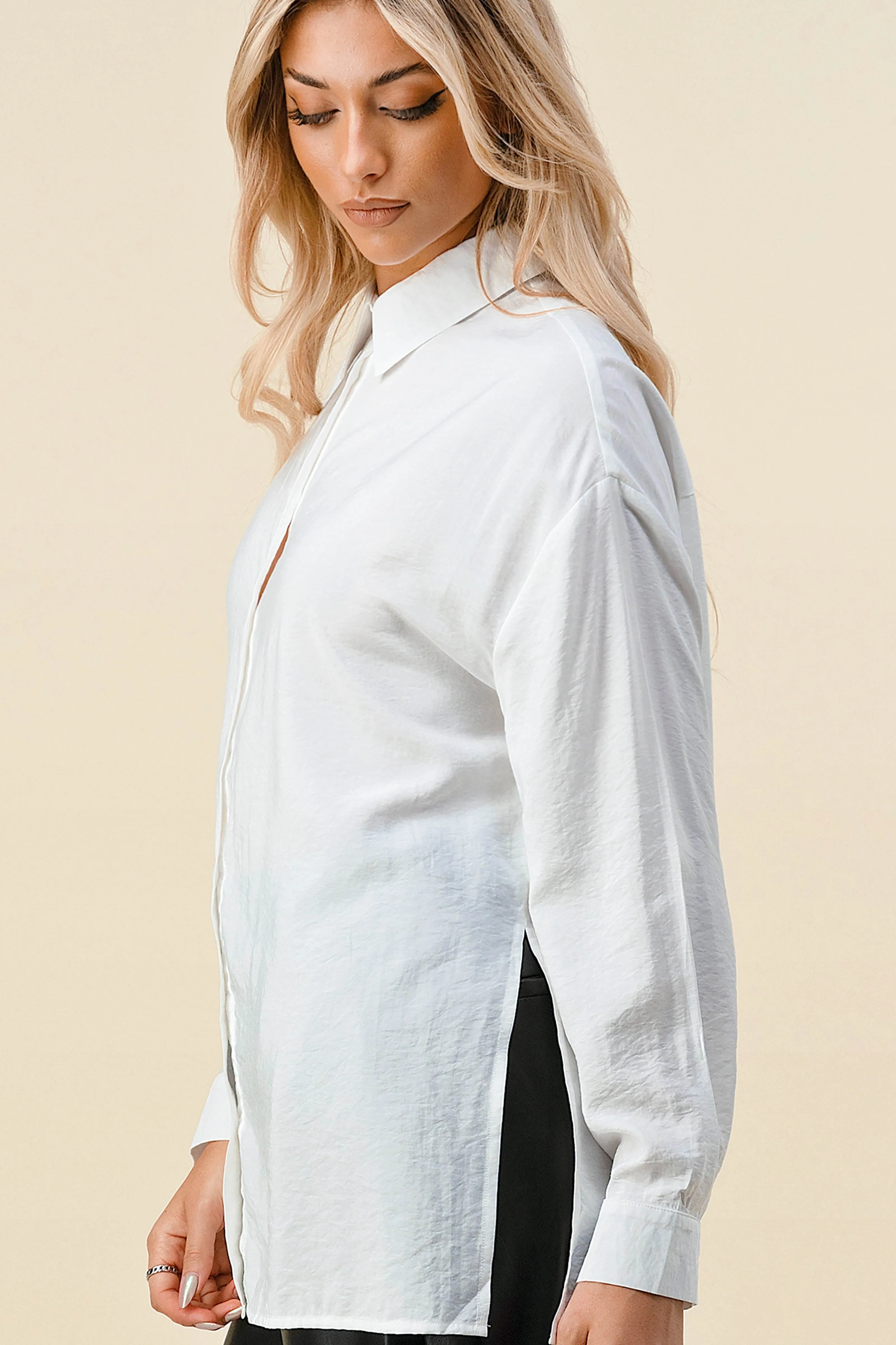 BT1554S / BASIC COLLARED BUTTON DOWN LONG SLEEVES SHIRTS sold by privy product image thumbnail 2