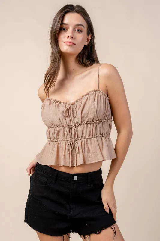 CTWS10438 / YORYU NYLON TENCEL TOP sold by privy