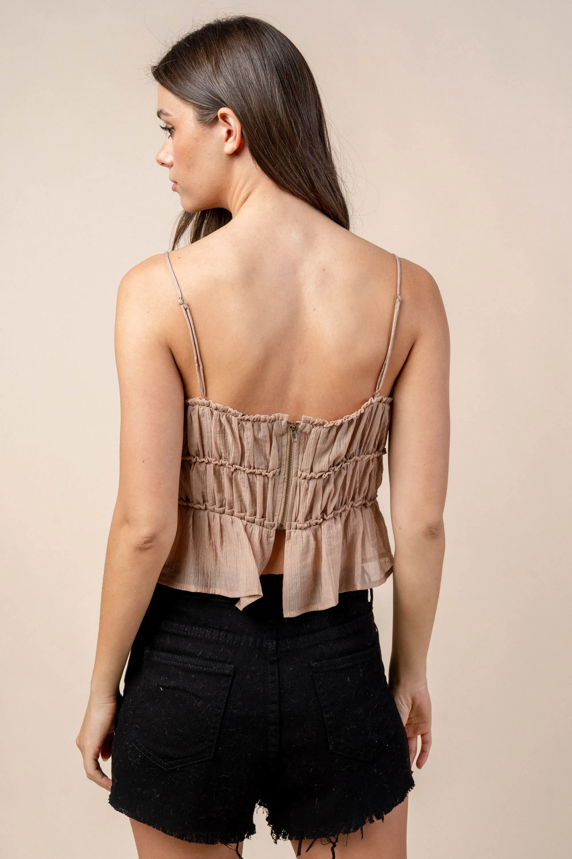 CTWS10438 / YORYU NYLON TENCEL TOP sold by privy product image thumbnail 3