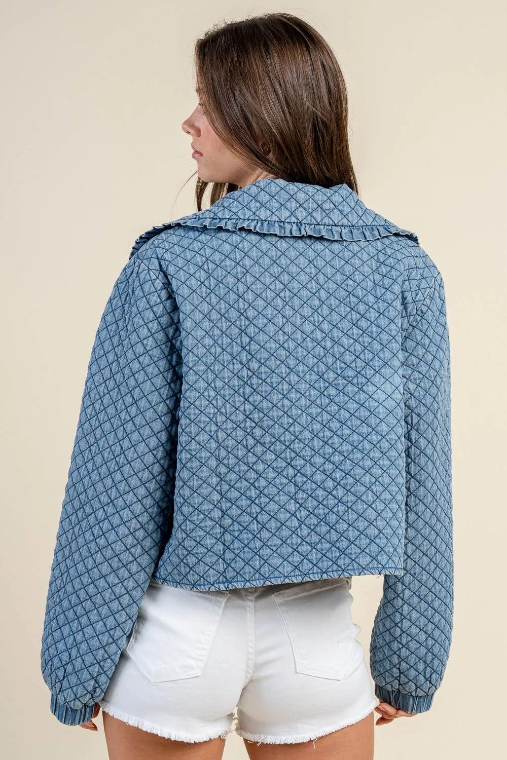 BG5377E / QUILTED CASUAL DENIM JACKET sold by privy product image thumbnail 2