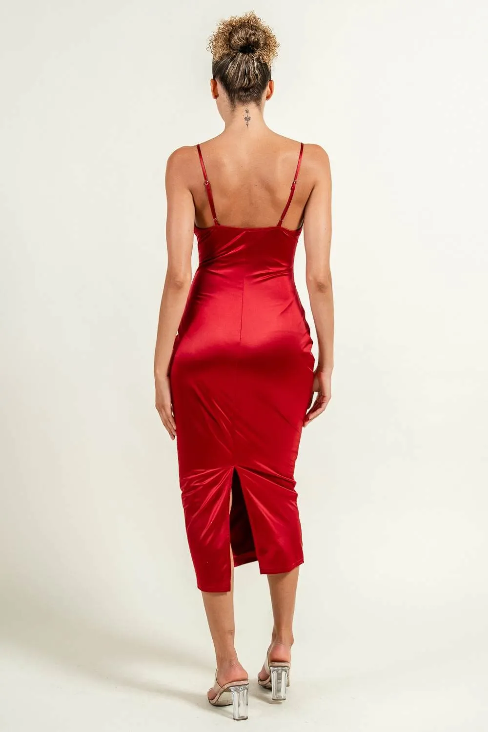 PD79229KST / COWL NECK MIDI DRESS sold by privy product image thumbnail 3