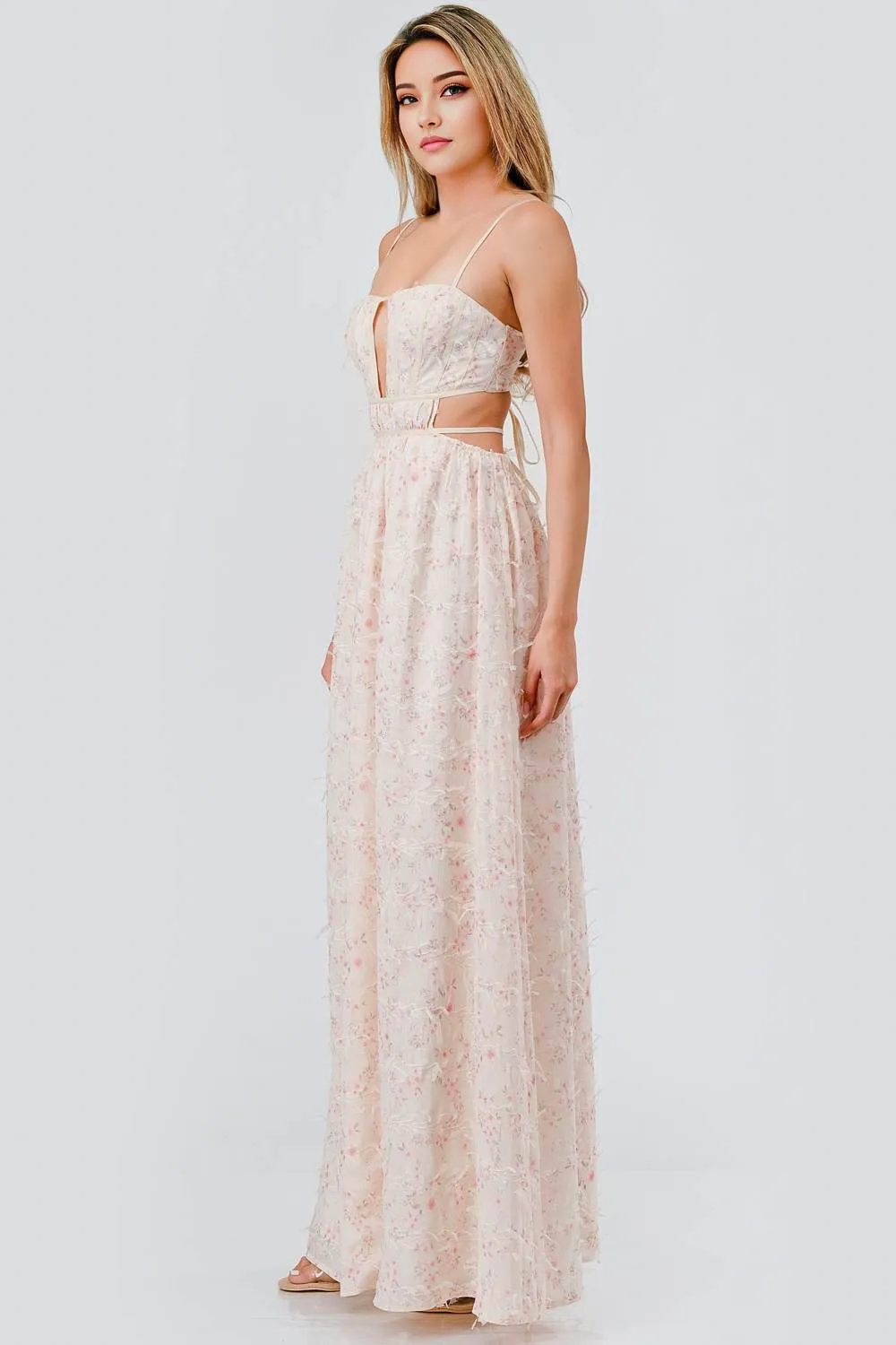 AD4164E / PRINTED WOVEN 2D LACE PATTERN DRESS sold by privy product image thumbnail 4