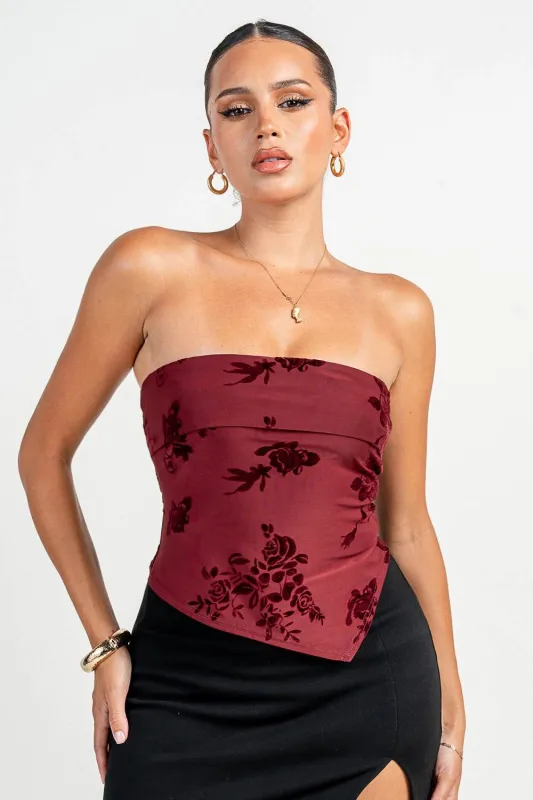 PT45534B / TUBE ASYMMETRICAL HEM TOP sold by privy