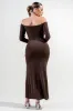 PDKF78849S / GLITTER STRETCH KNIT MAXI DRESS sold by privy