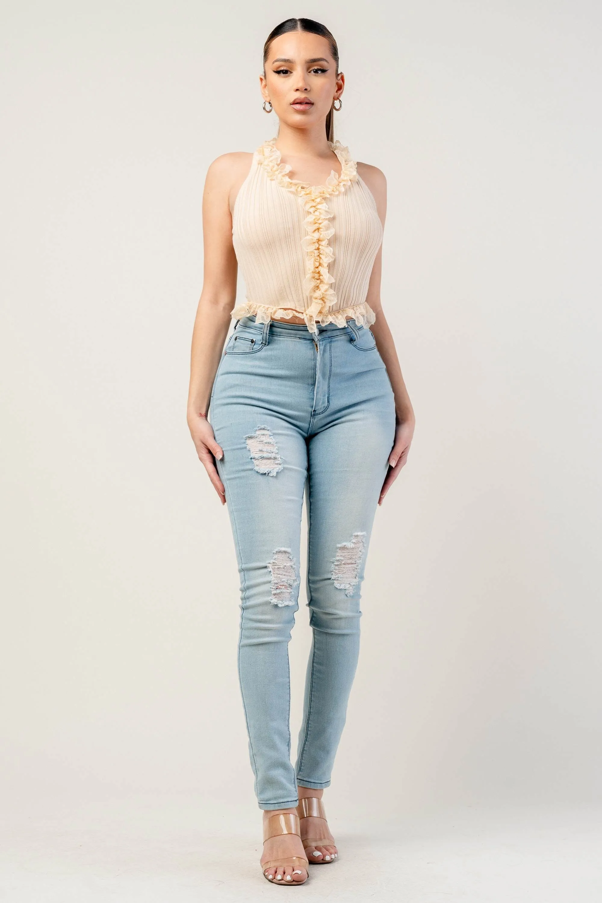 PT45232S / RIBBED SWEATER KNIT TOP sold by privy product image thumbnail 5