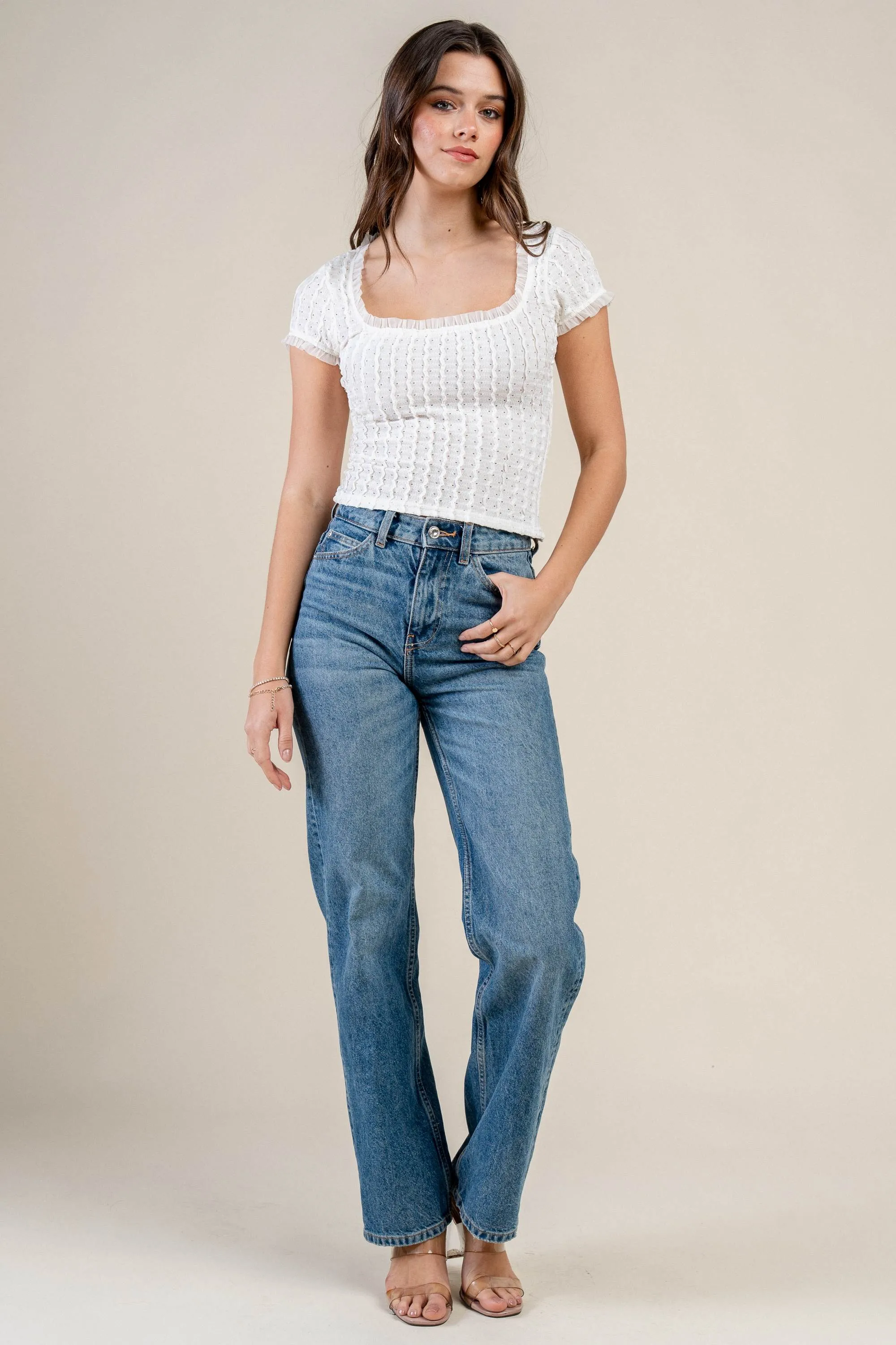 BT3071C / TEXTURED KNIT TOP sold by privy product image thumbnail 5