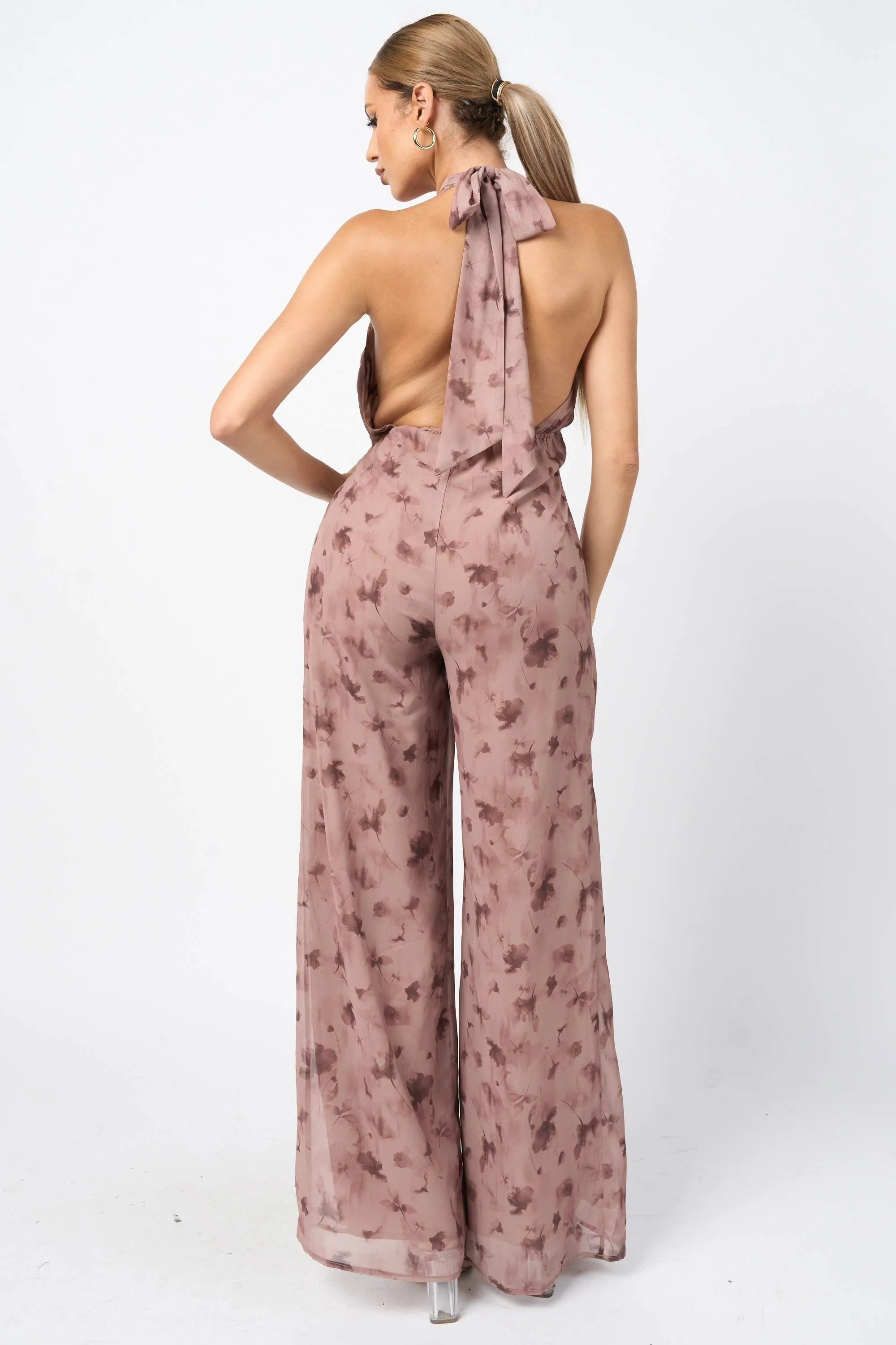 PJ11179SST / CHELSEA CHIFFON PRINT JUMPSUIT sold by privy product image thumbnail 4