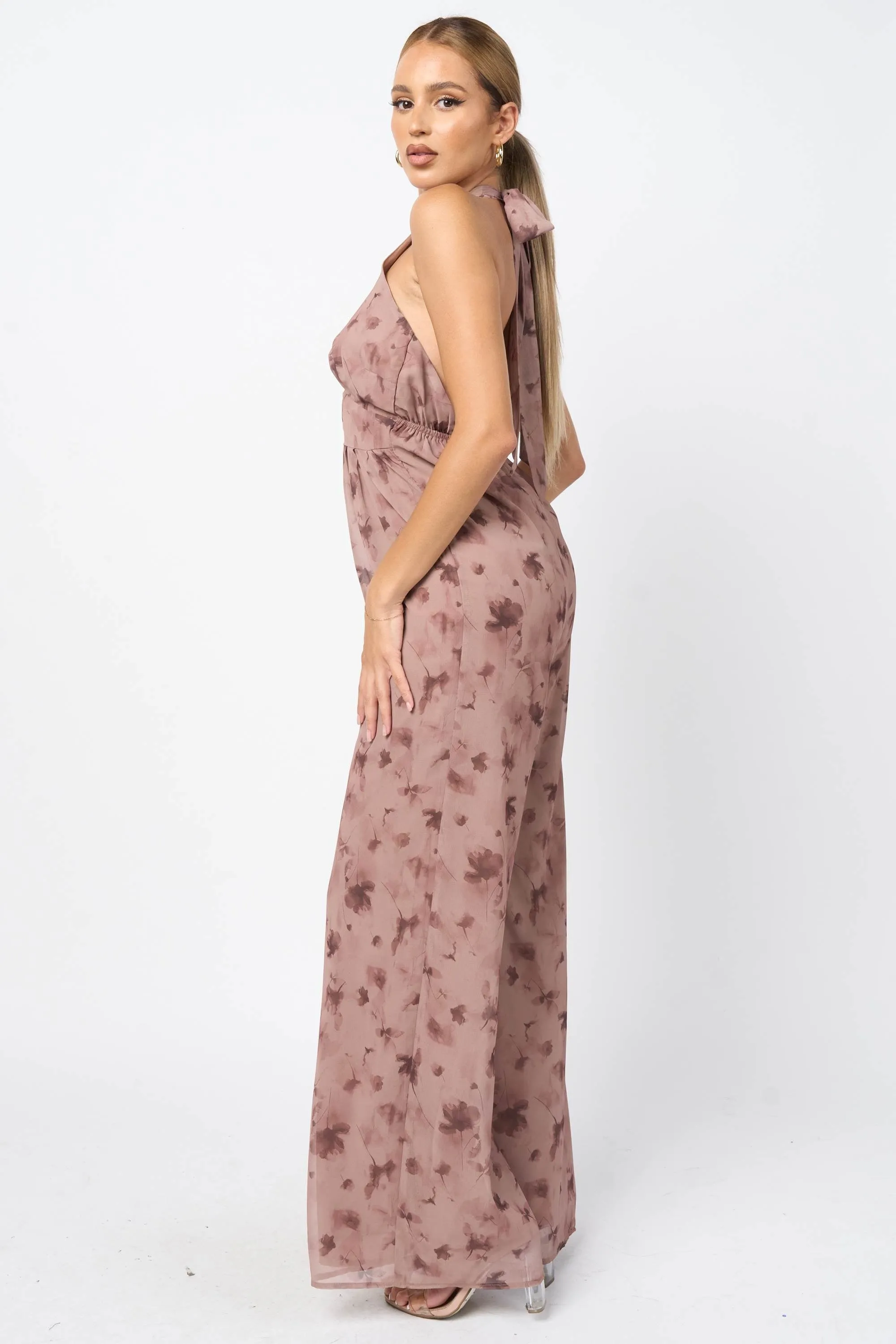 PJ11179SST / CHELSEA CHIFFON PRINT JUMPSUIT sold by privy product image thumbnail 2