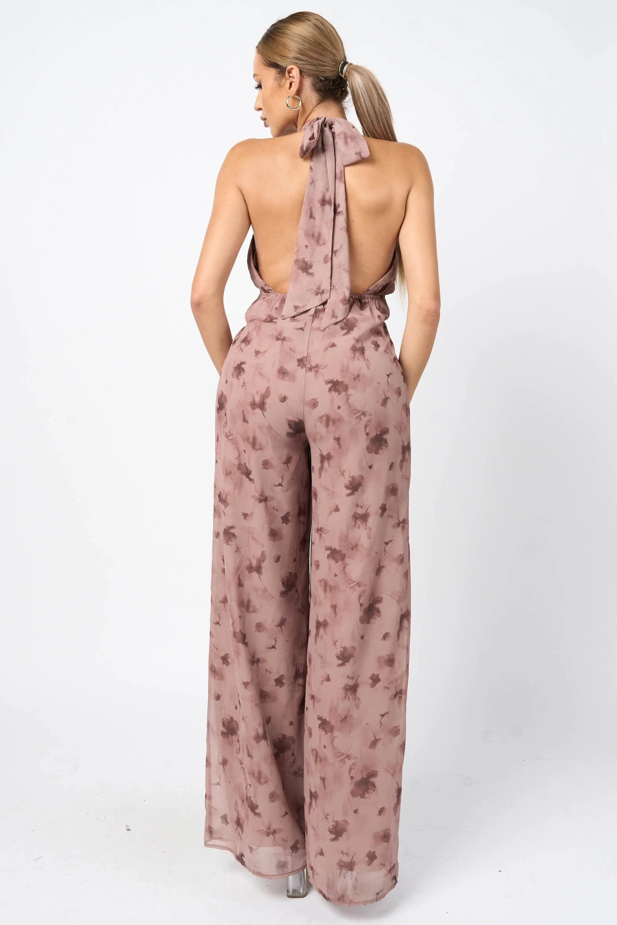 PJ11179SST / CHELSEA CHIFFON PRINT JUMPSUIT sold by privy product image thumbnail 3