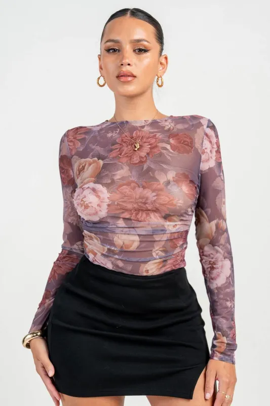 PT45557KST / ROUND NK LONG SLV BODYSUIT sold by privy