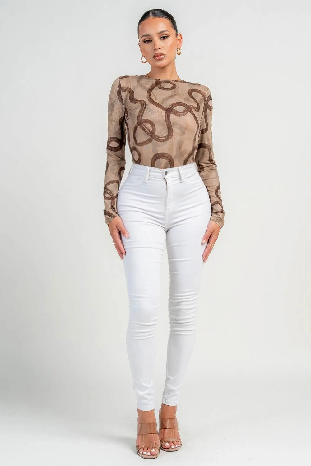 PT45570KST / ROUND NECK LONG SLEEVE OPEN BACK BODYSUIT sold by privy product image thumbnail 5