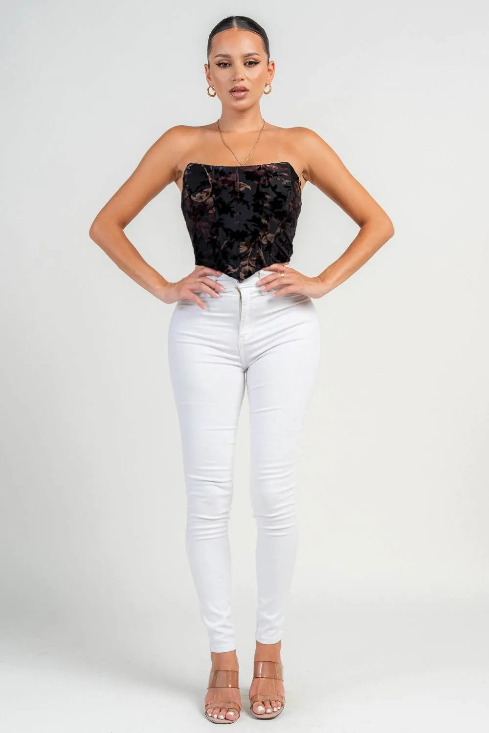 HT4101N / CORSET LACE UP BACK TOP sold by privy product image thumbnail 5