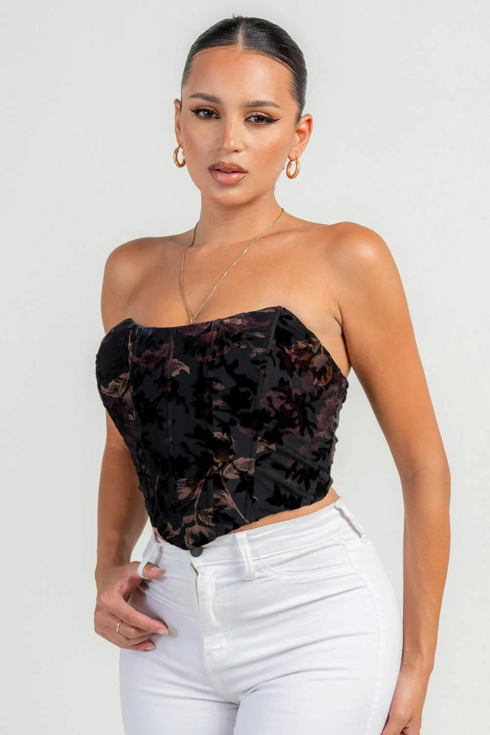 HT4101N / CORSET LACE UP BACK TOP sold by privy product image thumbnail 4