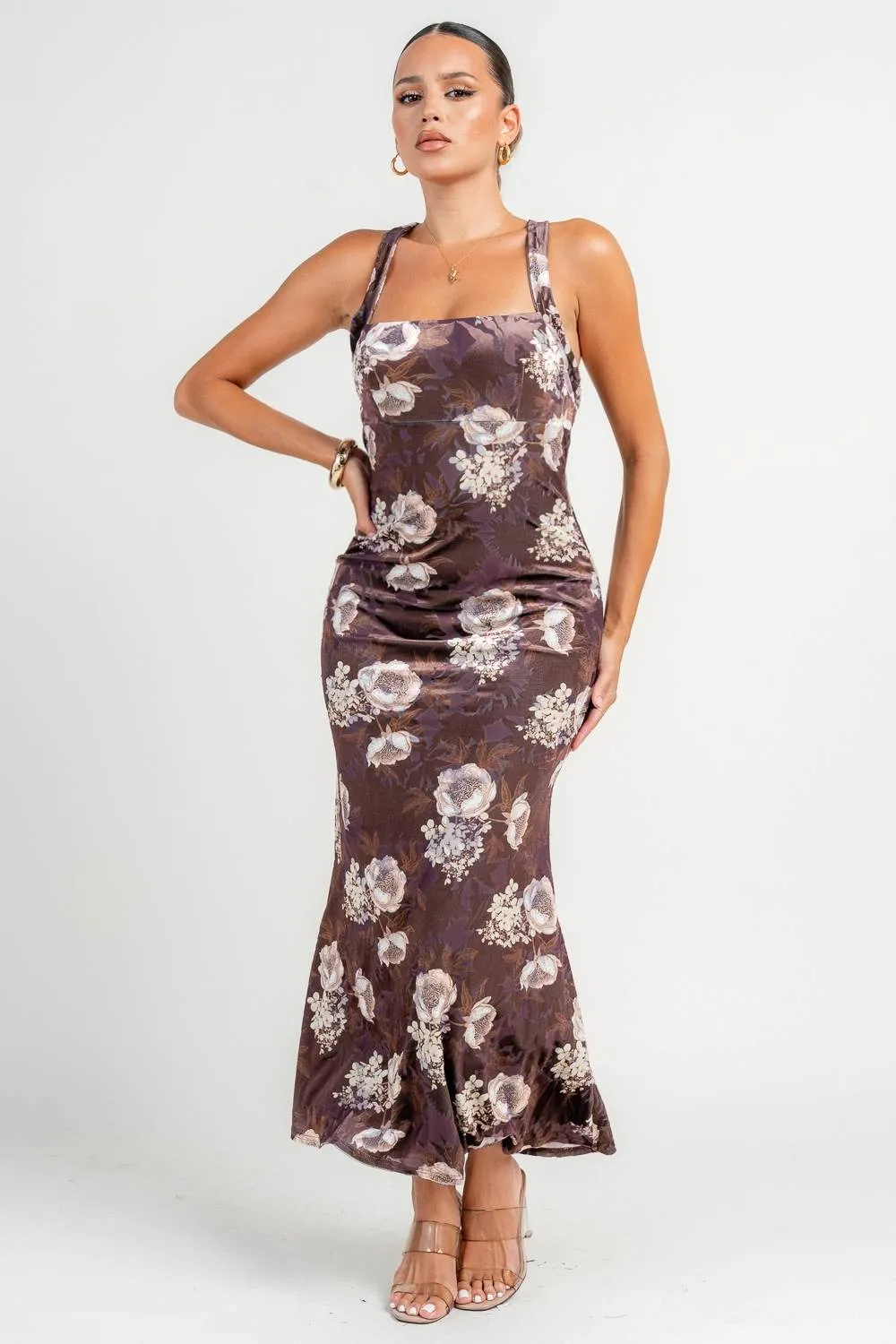 HD30458KST / LACE UP BACK MIDI DRESS sold by privy product image thumbnail 4