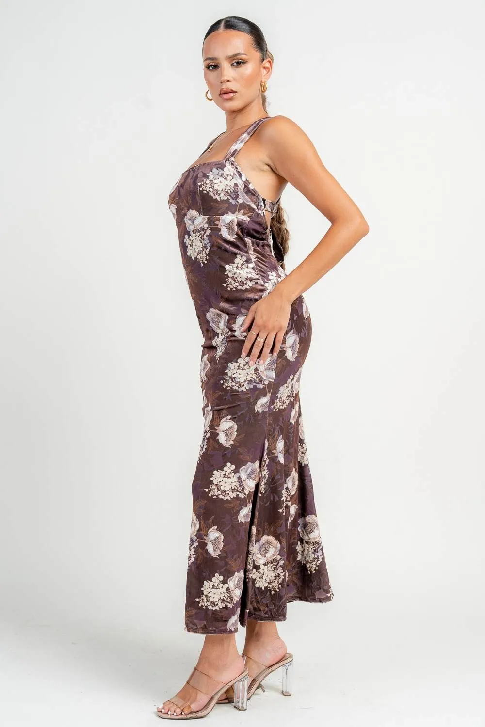 HD30458KST / LACE UP BACK MIDI DRESS sold by privy product image thumbnail 2