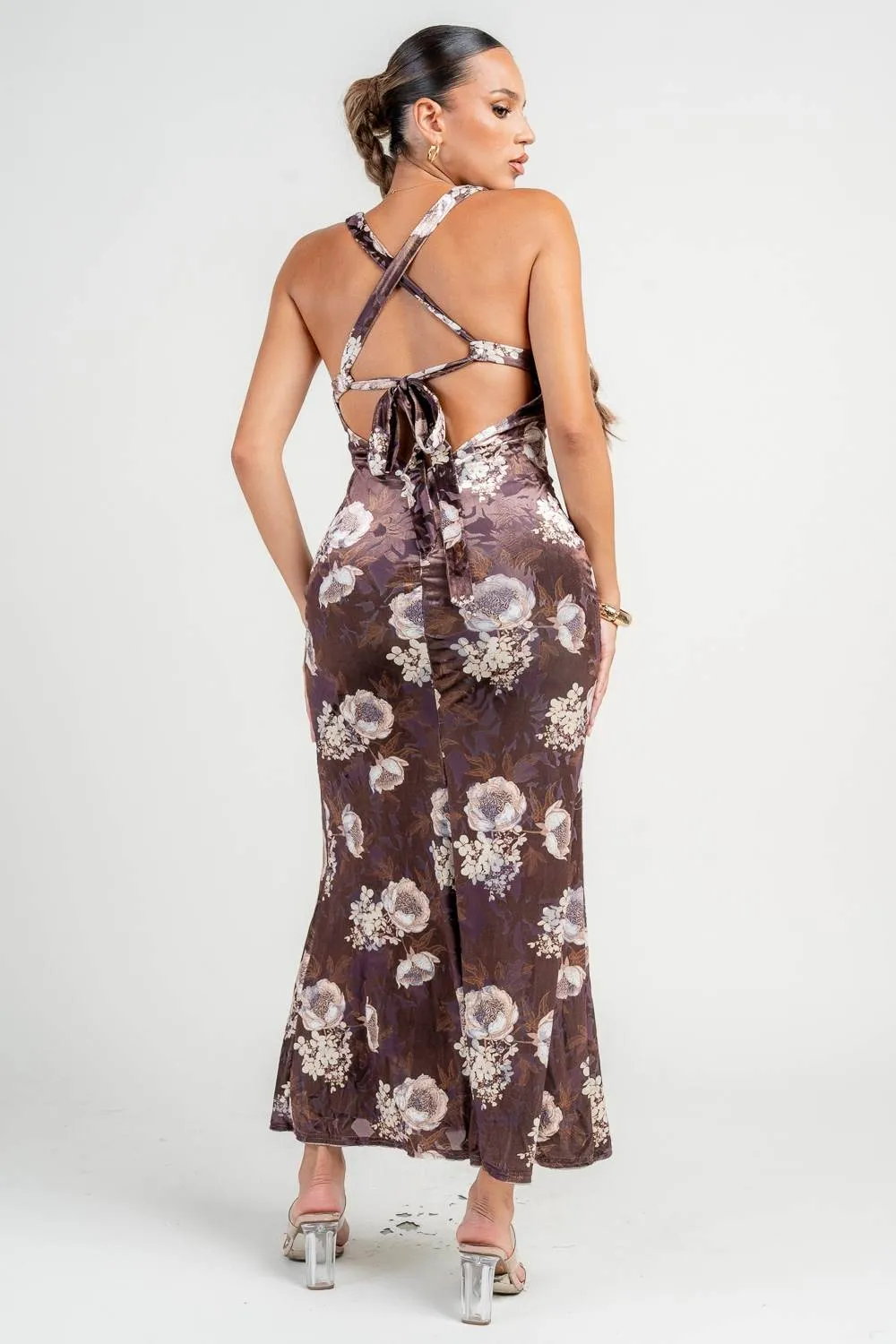 HD30458KST / LACE UP BACK MIDI DRESS sold by privy product image thumbnail 3