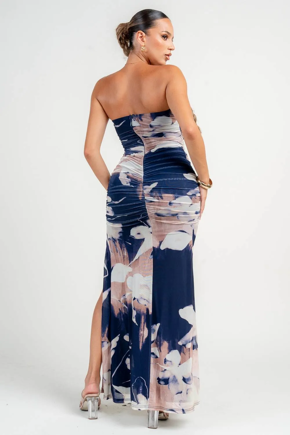 PD79262E / TUBE RUCHING MAXI DRESS sold by privy product image thumbnail 3