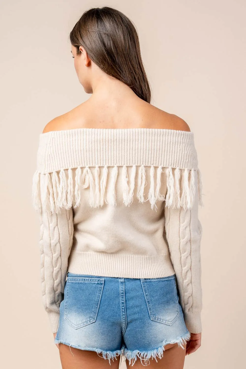 CTKF10472B / OFF SHOULDER SWEATER PULL OVER sold by privy product image thumbnail 3