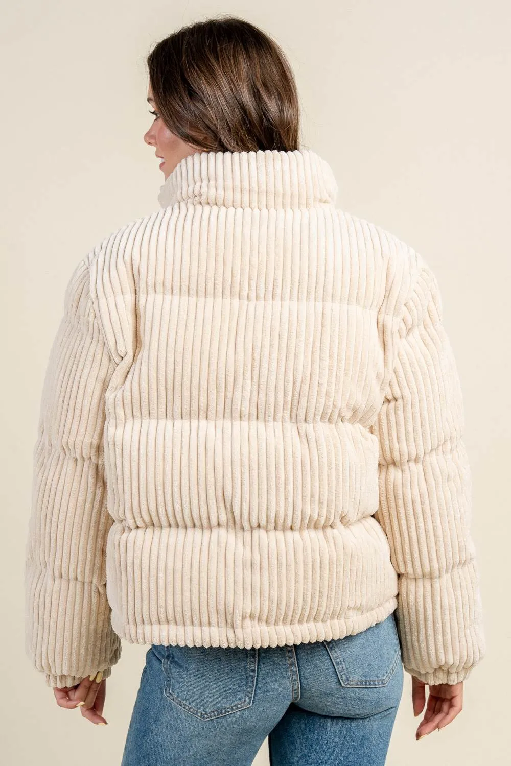 BG5392N / CORDUROY PUFFER JACKET sold by privy product image thumbnail 3