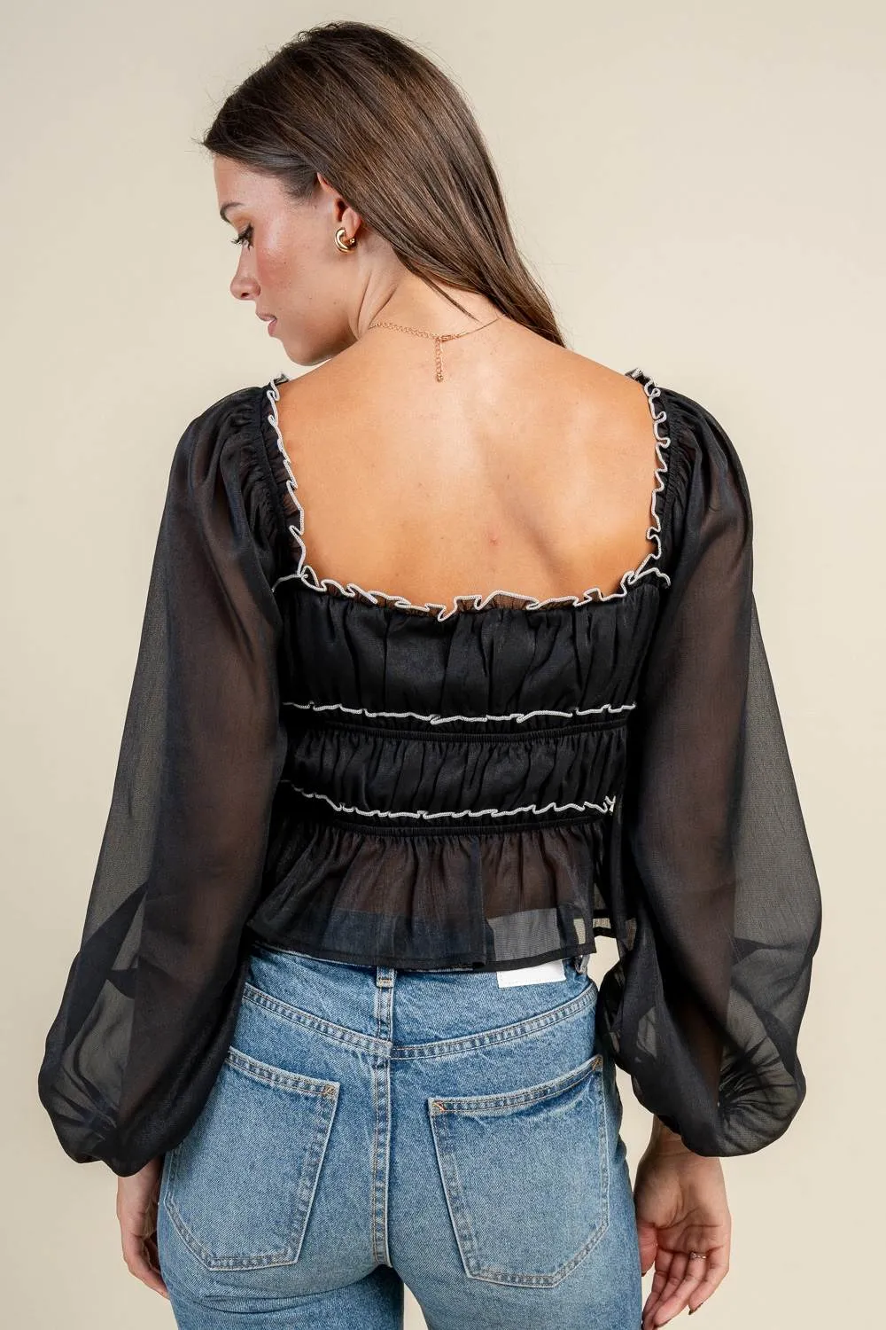 BT2919S / LONG SLEEVE TOP FEATURING MERROW EDGE FINISHING sold by privy product image thumbnail 3