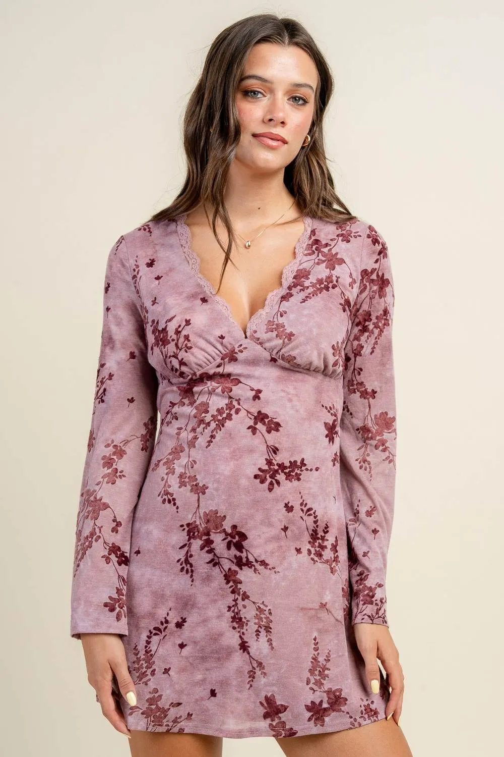 BD13121S / FIT AND FLARE MINI DRESS W/ FLARE SLEEVES sold by privy product image thumbnail 4