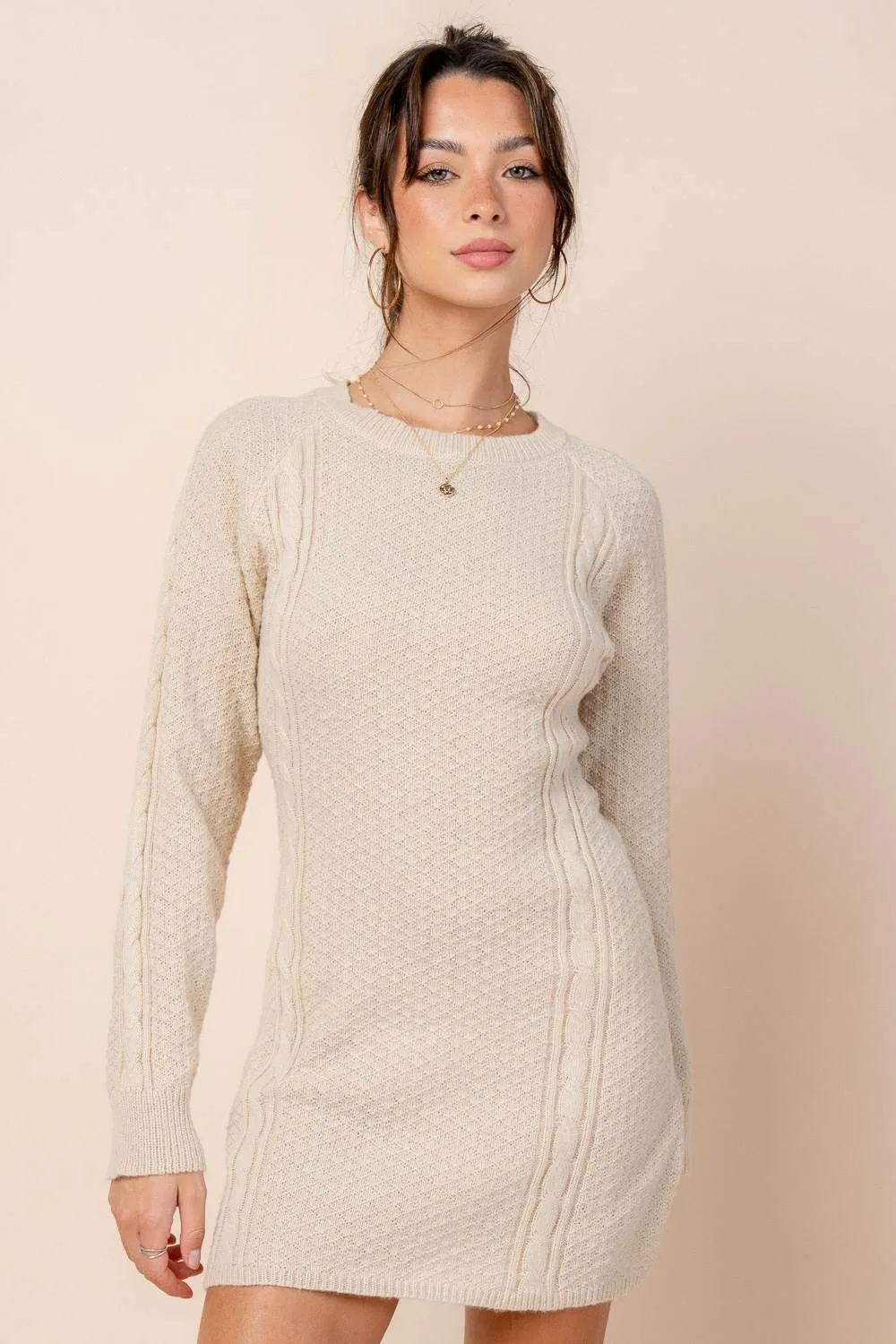 CDKF30512B / CABEL DETAILED MINI SWEATER DRESS sold by privy product image thumbnail 4