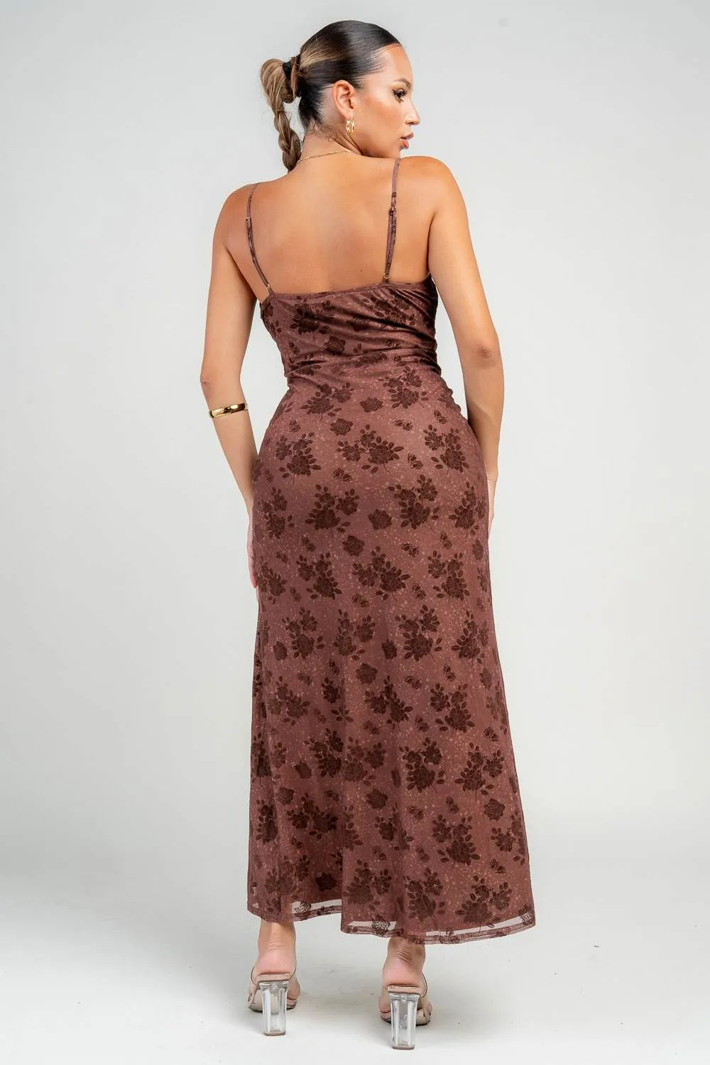 HD30410SST / LACE DETAILED MESH MIDI DRESS sold by privy product image thumbnail 3