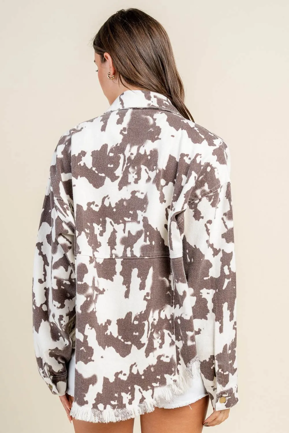 BG5371E / OVERSIZED SHACKET WITH FRINGED HEM sold by privy product image thumbnail 3