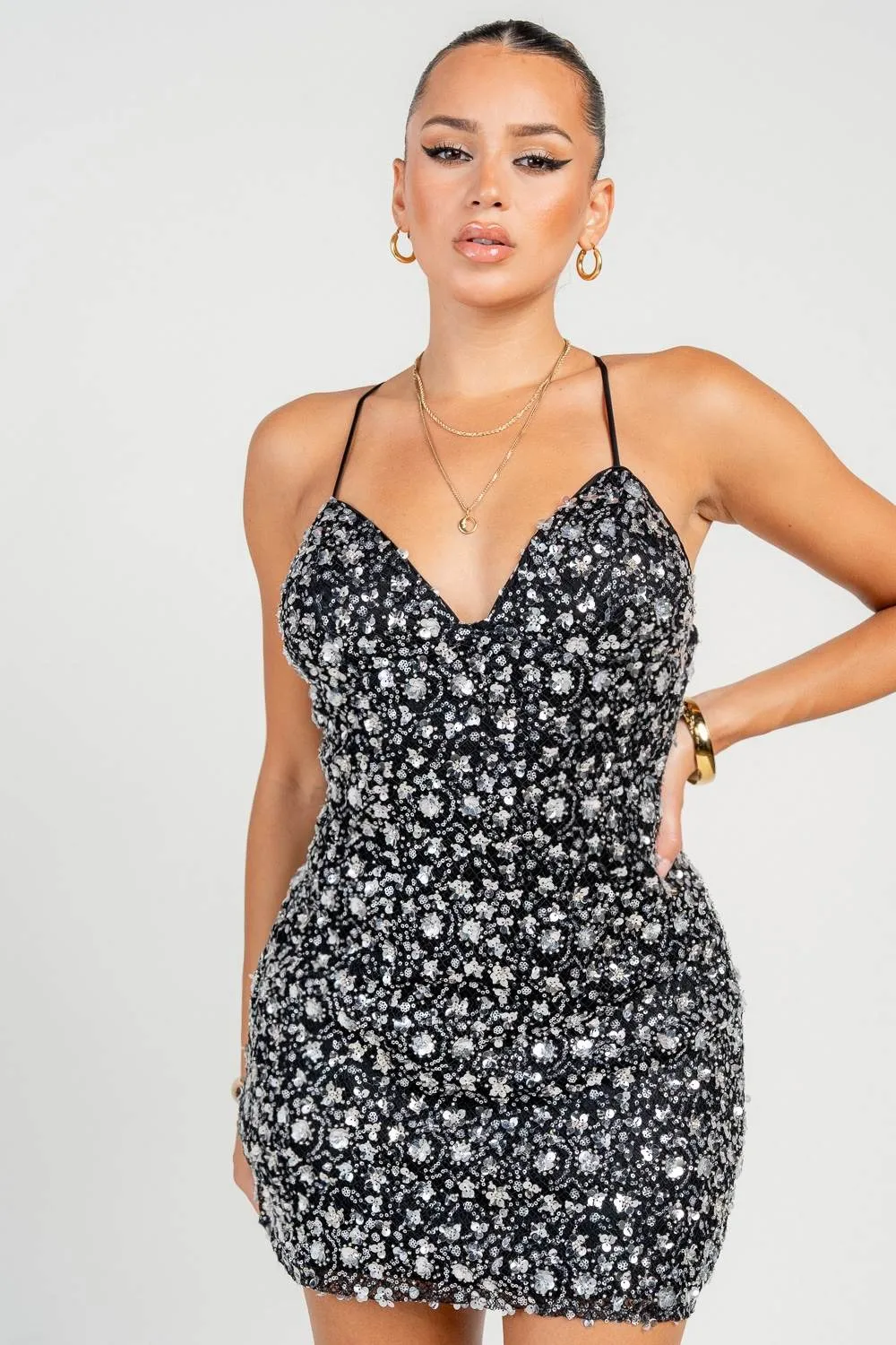 HD30512E / Embellishment Mini Dress sold by privy product image thumbnail 4