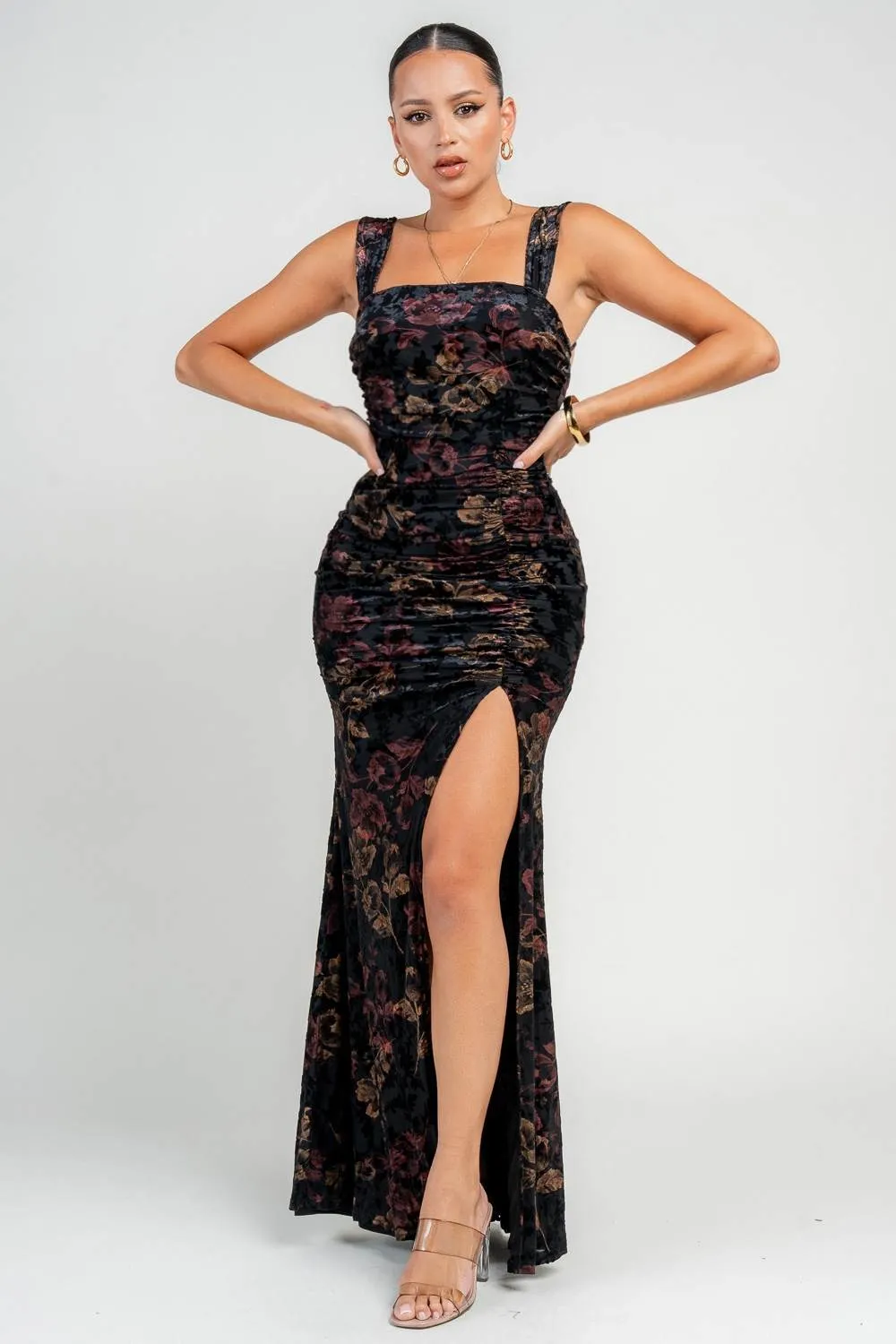 HD30310N / RUCHED MERMAID MAXI DRESS sold by privy product image thumbnail 4