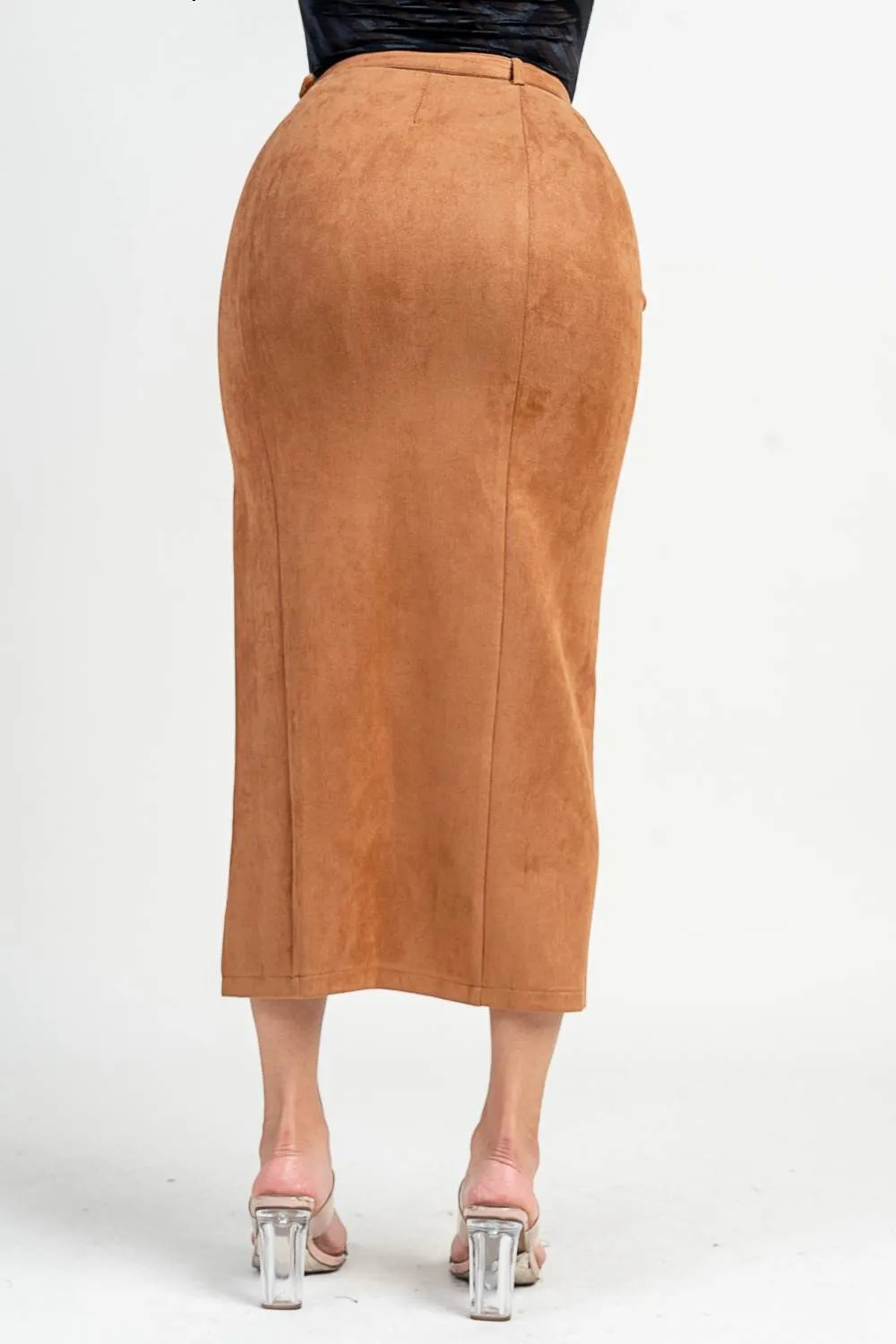 PB32006EST / FRONT SLIT MAXI SKIRT sold by privy product image thumbnail 3