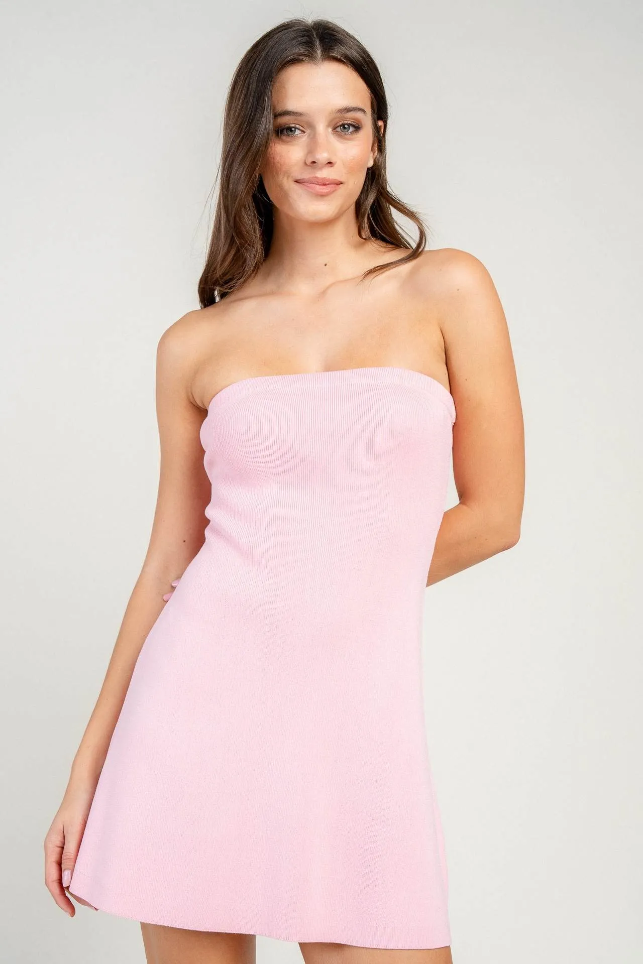 BD13308C / SWEATER TUBE TOP MINI DRESS sold by privy