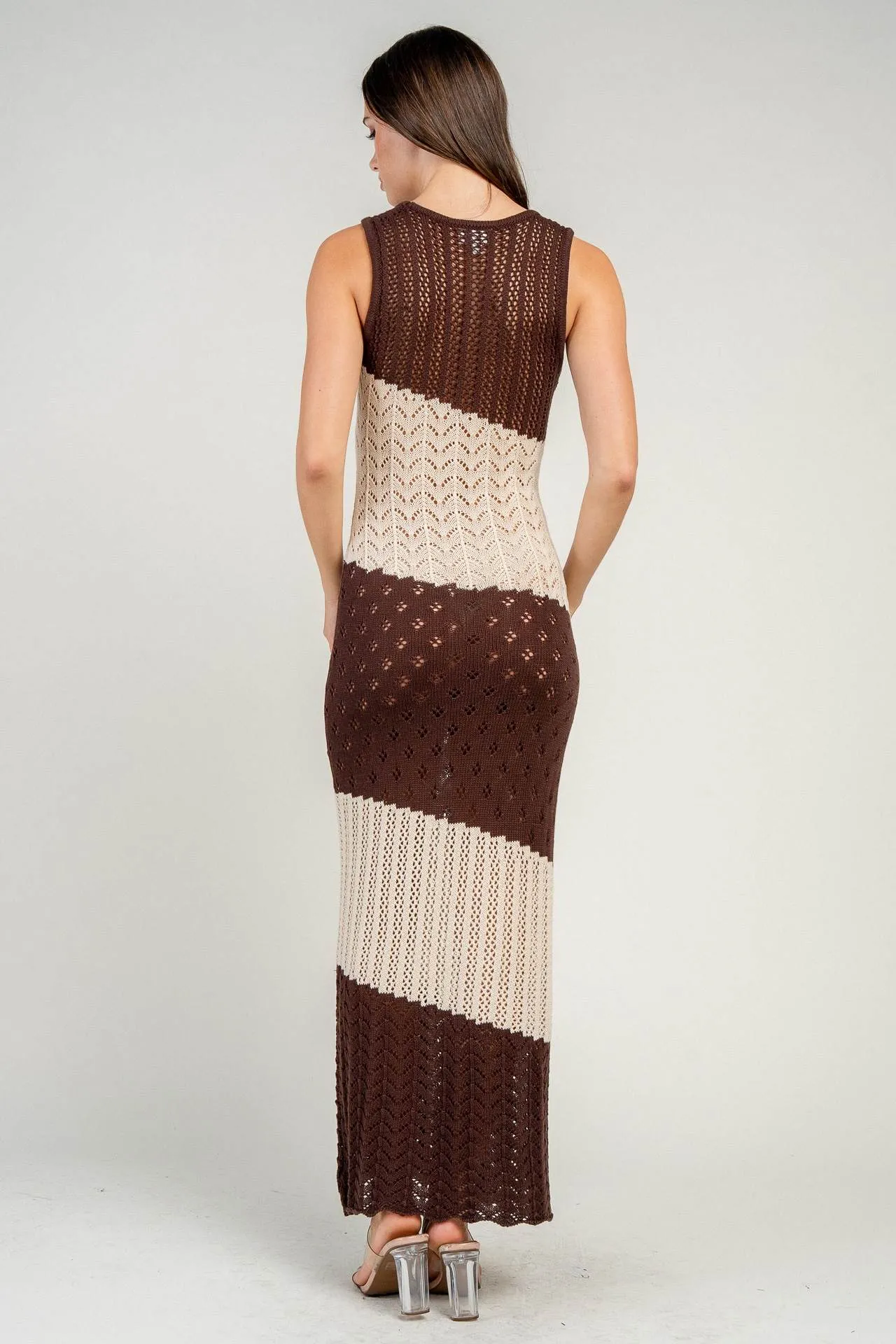BD13324C / STRIPE KNIT SWEATER ANKLE DRESS sold by privy product image thumbnail 5