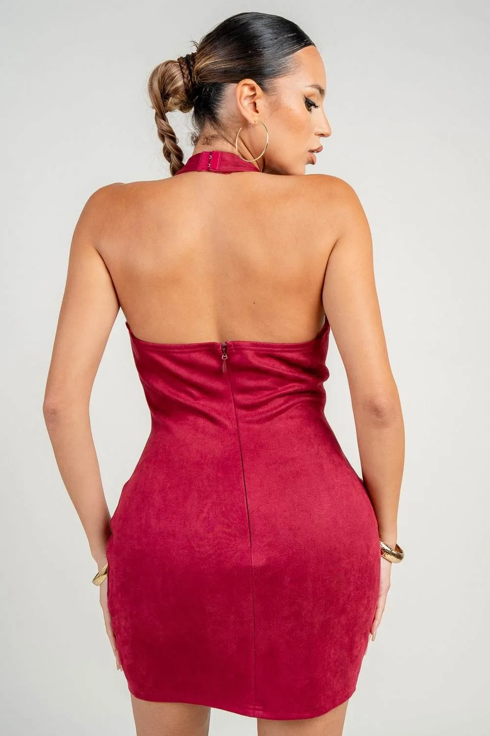 HD30759NST / HALTER CORSET MINI OPEN BACK DRESS sold by privy product image thumbnail 2