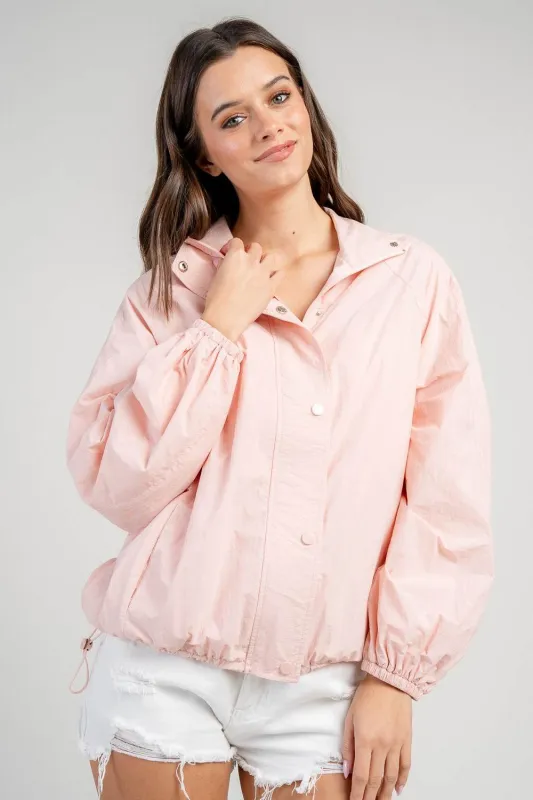 BG5412E / OVERSIZED WINDBREAKER JACKET W/ ZIPPER FRONT sold by privy