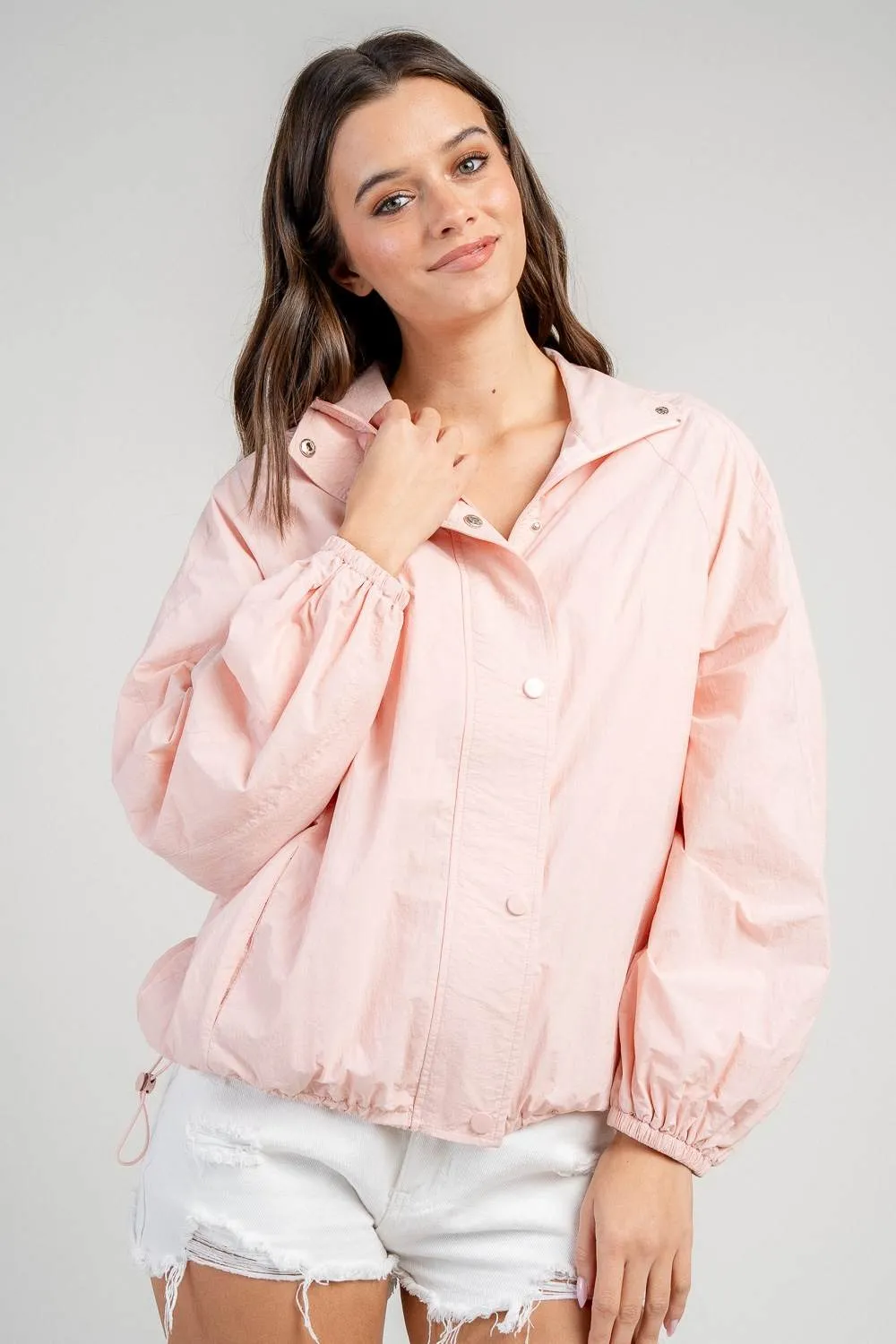 BG5412E / OVERSIZED WINDBREAKER JACKET W/ ZIPPER FRONT sold by privy