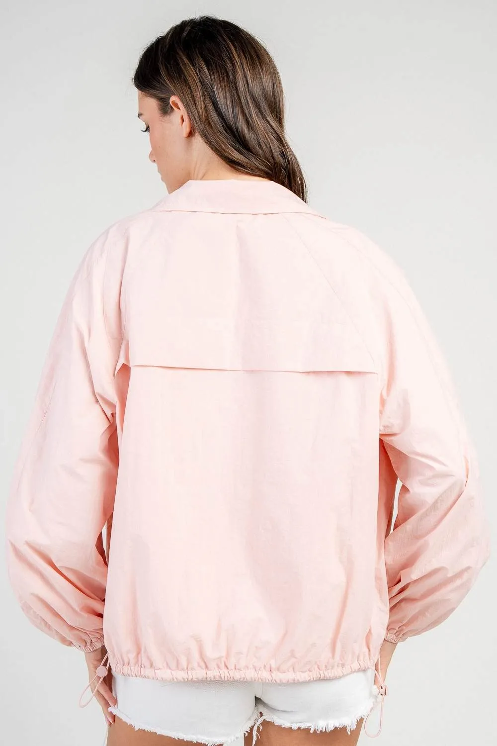 BG5412E / OVERSIZED WINDBREAKER JACKET W/ ZIPPER FRONT sold by privy product image thumbnail 3