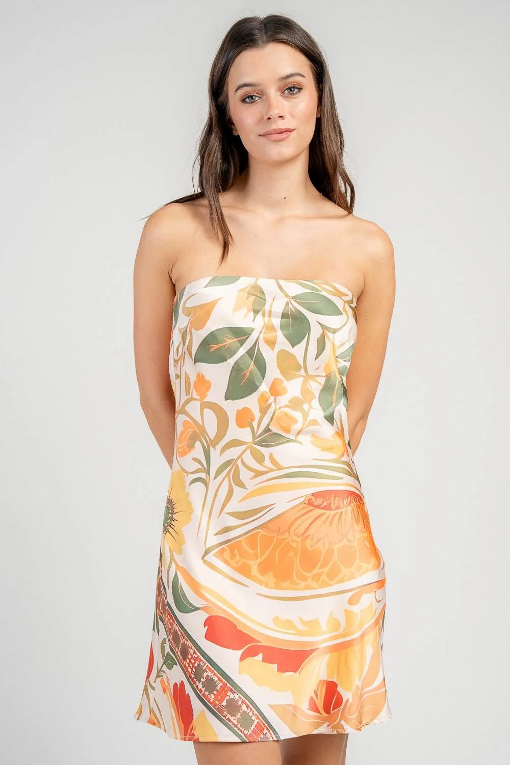 BD13309K / TUBE TOP A-LINE MINI DRESS W/ COWL BACK sold by privy product image thumbnail 4