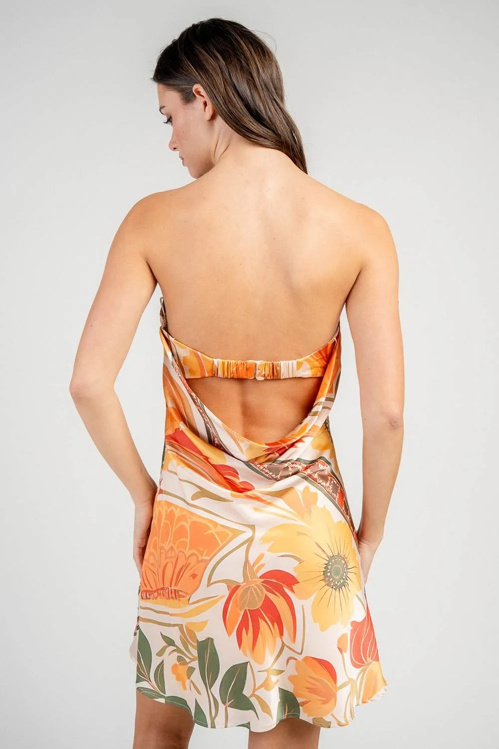 BD13309K / TUBE TOP A-LINE MINI DRESS W/ COWL BACK sold by privy product image thumbnail 3