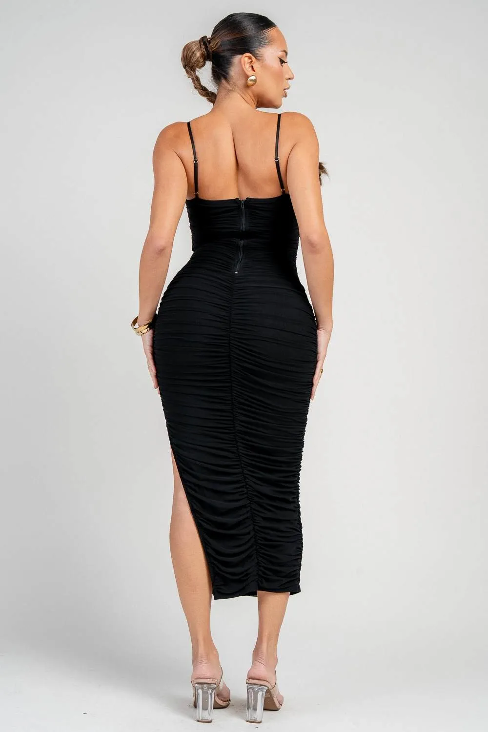 PD6771V / MESH MIDI DRESS sold by privy product image thumbnail 2