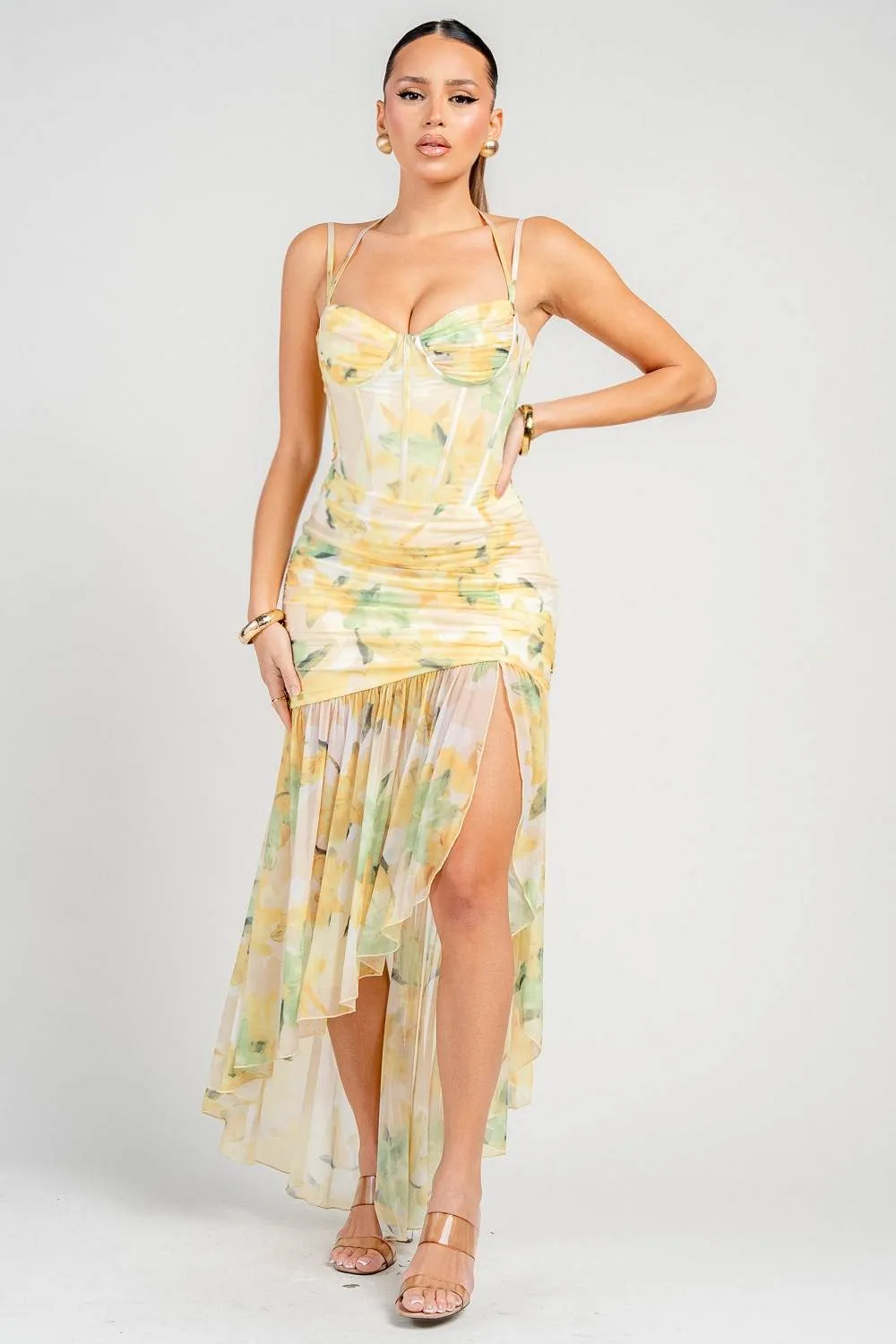 HD30803SST / MESH PRINT MAXI DRESS sold by privy product image thumbnail 4