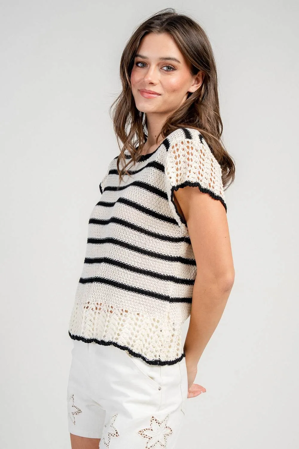 BT3422C / STRIPE SWEATER TOP sold by privy product image thumbnail 2