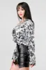 LUXE DISC SEQUINS CROPPED OUTERWEAR JACKET sold by privy