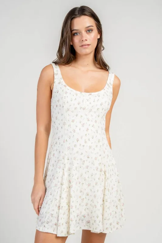 BD13193B / FIT AND FLARE GODET MINI DRESS sold by privy