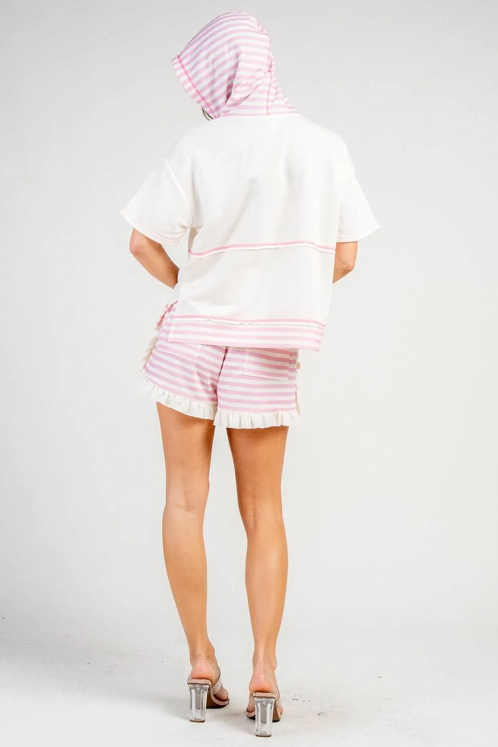 CS50032Y / STRIPED FRENCH TERRY STAR PATCHWORK COMFYSET sold by privy product image thumbnail 3